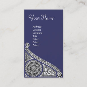 RENAISSANCE ARCHITECT Architecture,Blue,White Business Card