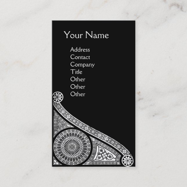 RENAISSANCE ARCHITECT ,ARCHITECTURE Monogram 1 Business Card (Front)