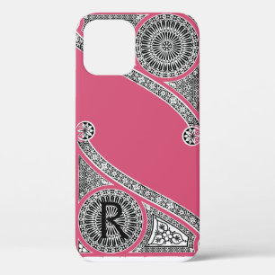 RENAISSANCE ARCHITECT Strawberry Ice Pink Monogram iPhone 12 Case