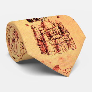 RENAISSANCE ARCHITECTURAL DRAWING by Leonardo Tie