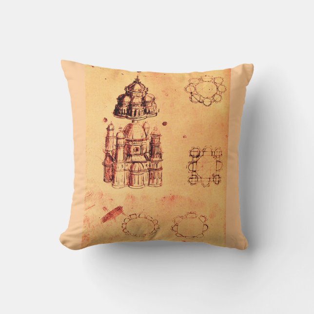 RENAISSANCE ARCHITECTURAL PROJECT,ARCHITECT THROW PILLOW (Front)