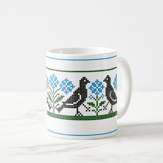 Renaissance Birds Coffee Mug (Front Right)