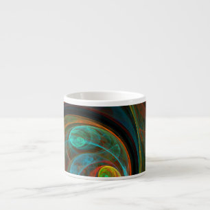 Renaissance bleu Art Abstrait Espresso Mug
