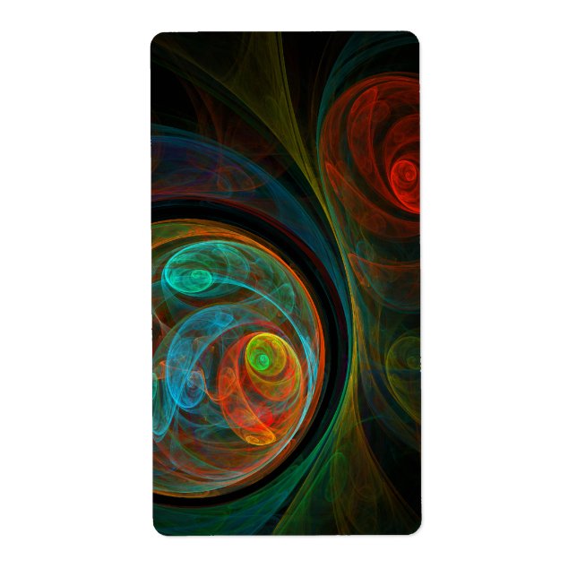 Renaissance Bleu Art Abstrait Fractal (Devant)