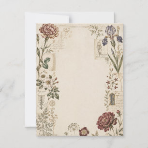 Renaissance Botanical Wedding Invitation