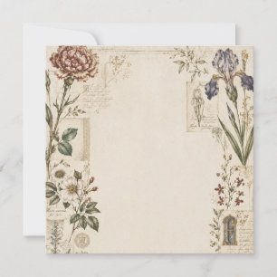 Renaissance Botanical Wedding Invitation