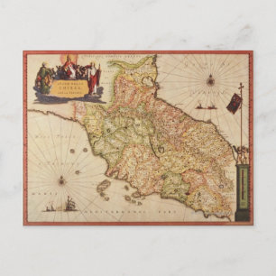 Renaissance Cartography Postcard