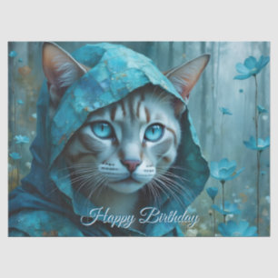 Renaissance Cat Birthday Tissue Paper