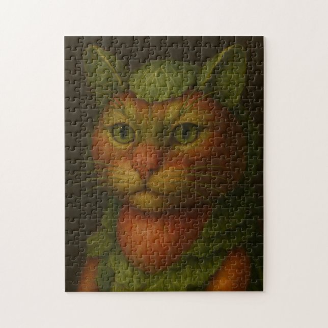 Renaissance Cat Portrait Jigsaw Puzzle (Vertical)