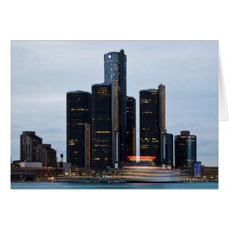 Renaissance Centre At Dusk