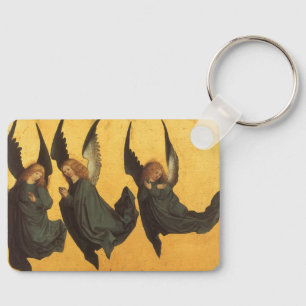 Renaissance Christmas Angels, Master of Housebook Keychain