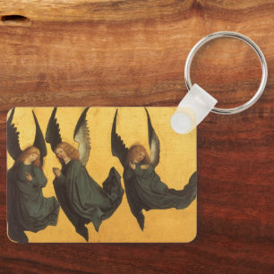 Renaissance Christmas Angels, Master of Housebook Keychain