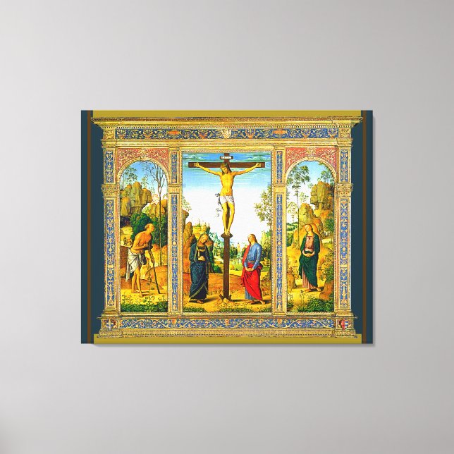 Renaissance Crucifixion of Christ Canvas Print (Front)