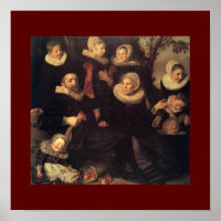 Renaissance family reunion fall portrait painting