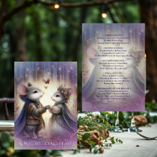 Renaissance Fantasy Fairytale Wedding Menu
