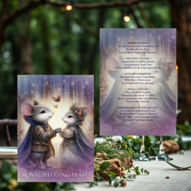 Renaissance Fantasy Fairytale Wedding Menu (Creator Uploaded)