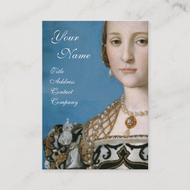 RENAISSANCE FASHION JEWELRY COSTUME DESIGNER BUSINESS CARD (Front)