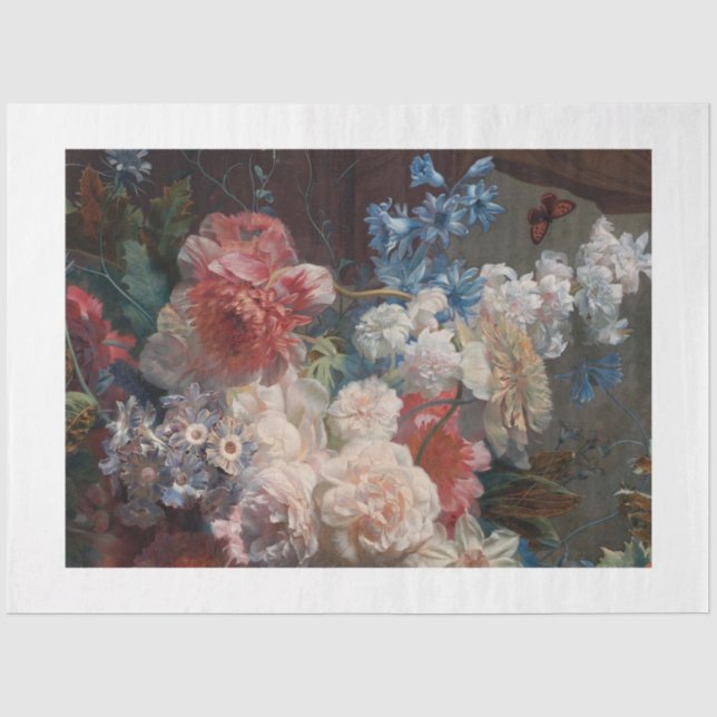 Renaissance Flowers Tissue Paper (Front)