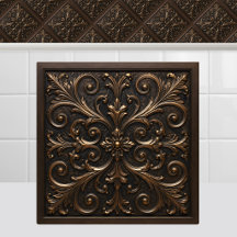 Renaissance Foliage Oxidized Cast Medieval Bronze