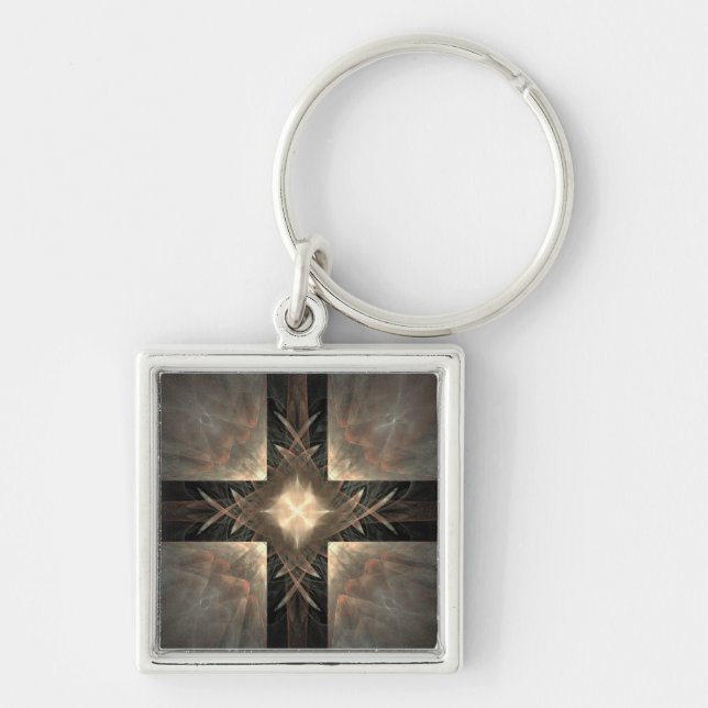 Renaissance Fractal Keychain (Front)