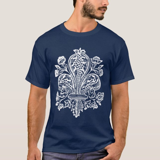 Renaissance French Fleur de Lis  T-Shirt (Front)