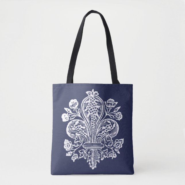 Renaissance French Fleur de Lis Tote Bag (Front)