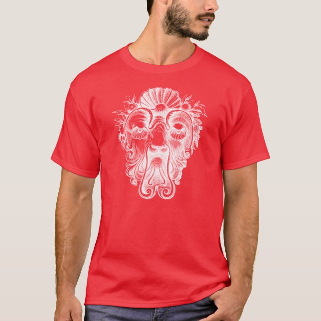 Renaissance Grotesques - Shell Faced Man T-Shirt (Front)