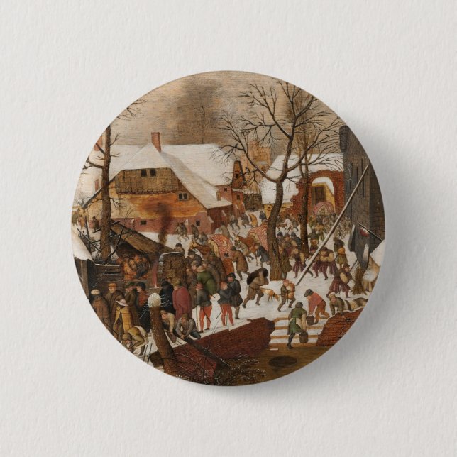 Renaissance Holy Nativity 2 Inch Round Button (Front)