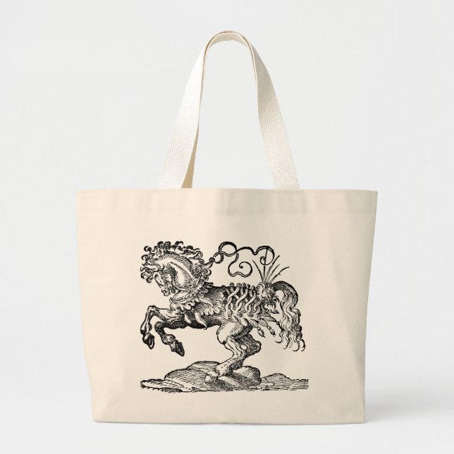 Renaissance Horse No. 1 Totebag Large Tote Bag (Front)