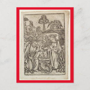RENAISSANCE IMPRIMER LA CARTE DE NOËL DE NATIVITÉ