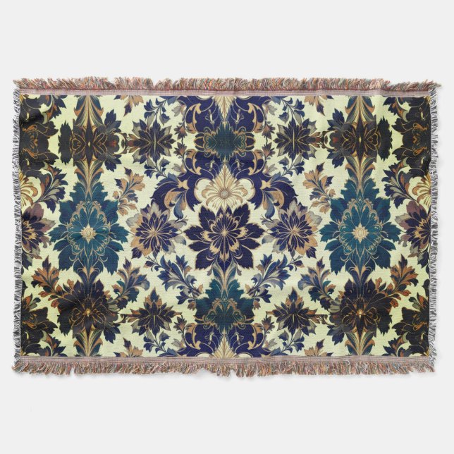 Renaissance Inspired  Throw Blanket (Front)