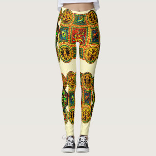 renaissance Italy motifs print Leggings