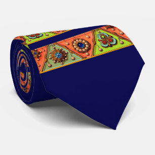 Renaissance jewellery print tie