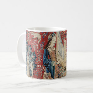 Renaissance Lady and Unicorn (Hearing) Coffee Mug