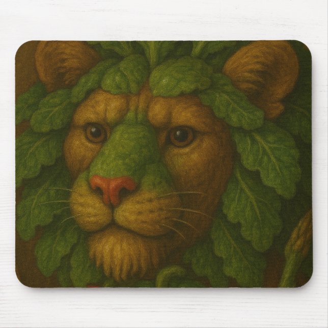 Renaissance Lion Portrait Mouse Pad (Front)