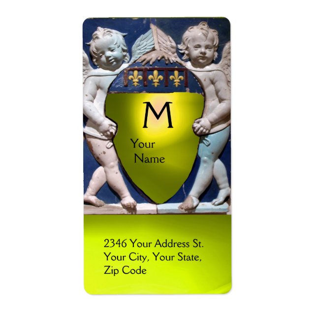 RENAISSANCE LITTLE ANGELS MONOGRAM Yellow Topaz (Front)