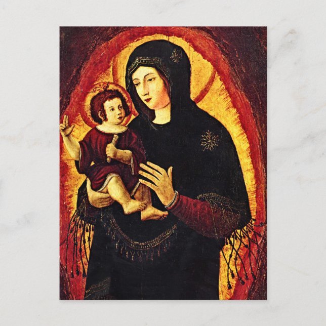 Renaissance Madonna Postcard (Front)