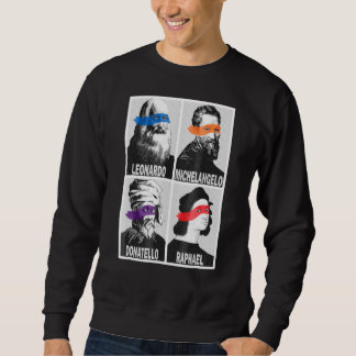 Renaissance Ninja Artists Poster Style Pop Art Sweatshirt