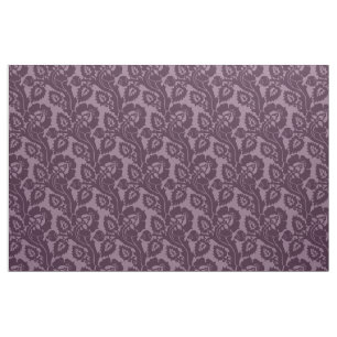 Renaissance Oblique Floral, Aubergine Fabric