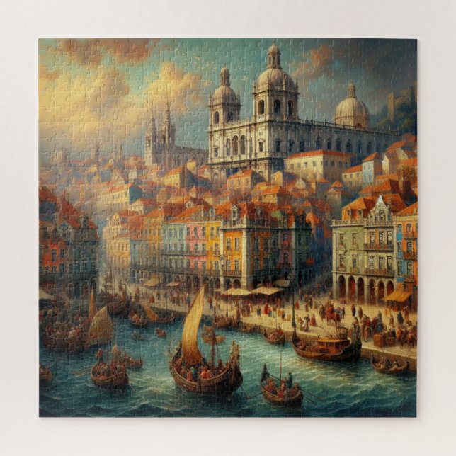 Renaissance oil painting jigsaw puzzle (Vertical)