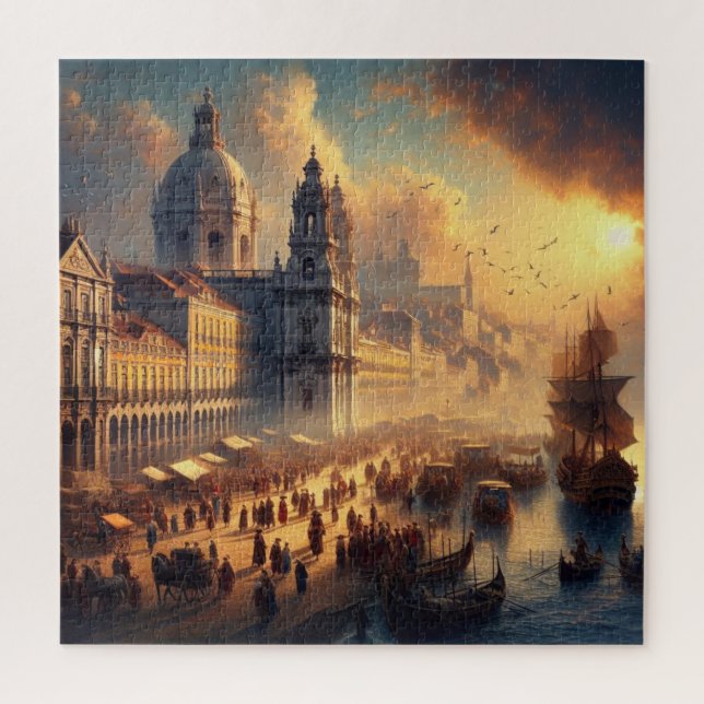 Renaissance oil painting jigsaw puzzle (Vertical)
