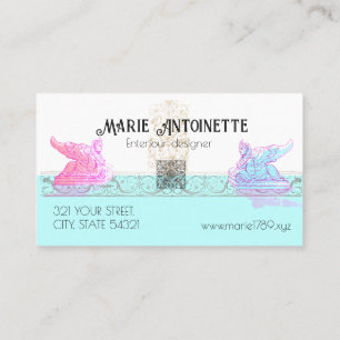 Renaissance ornamental chic bright Business Card