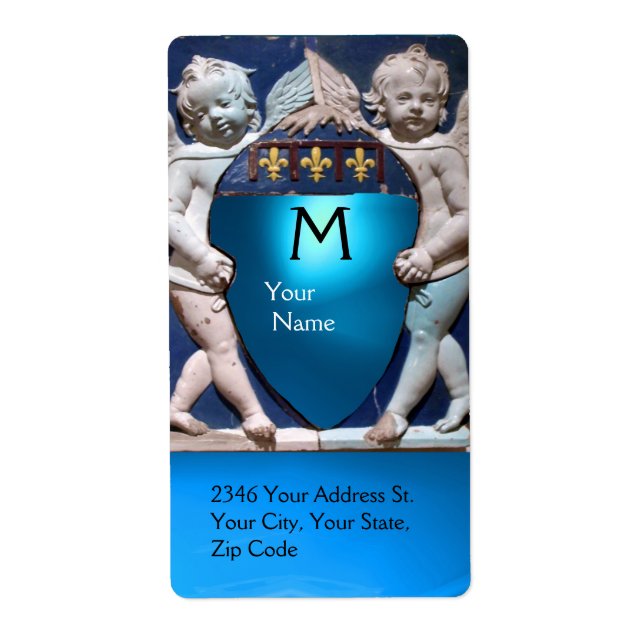 RENAISSANCE PETITES ANGES MONOGRAM Sapphire Bleu (Devant)