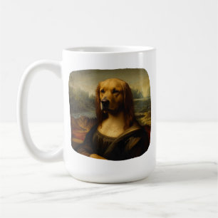Renaissance Portrait–Inspired Golden Retriever Art Coffee Mug