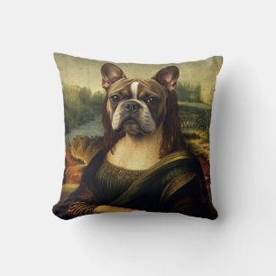 Renaissance Portrait–Inspired Pug Art Classic Throw Pillow