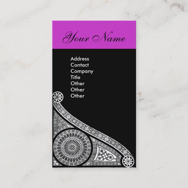 RENAISSANCE purple Business Card (Front)