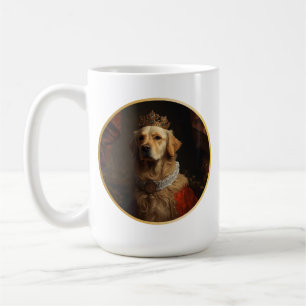 Renaissance Queen Portrait Golden Retriever Coffee Mug