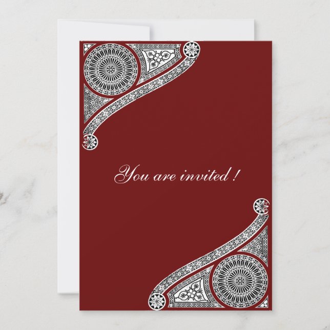RENAISSANCE ,red Invitation (Front)