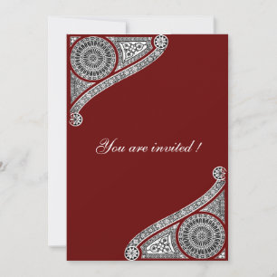 RENAISSANCE ,red Invitation