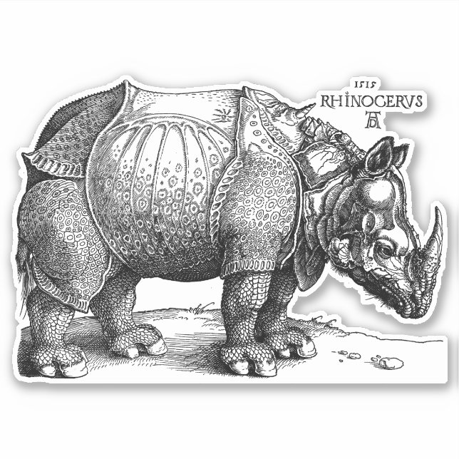 Renaissance Rhinoceros Albrecht Durer (Front)